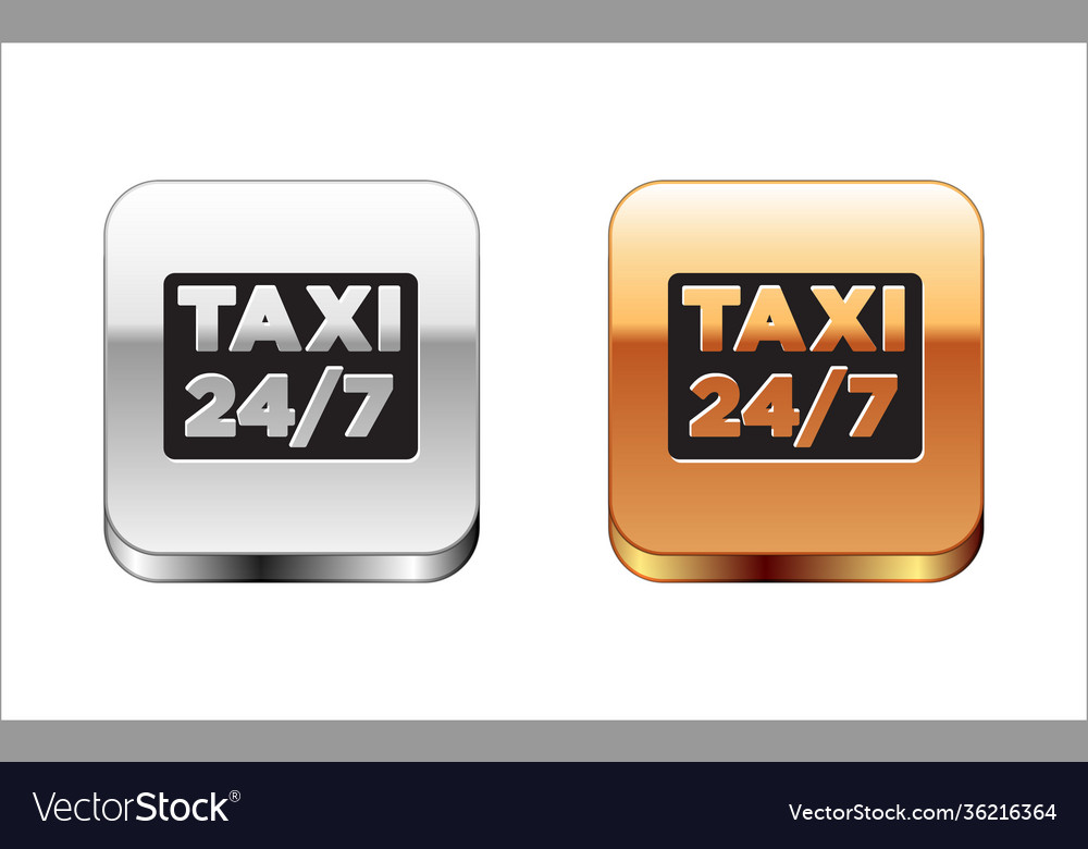 Black map pointer with taxi icon isolated on white vector image Black map pointer with taxi icon isolated on white