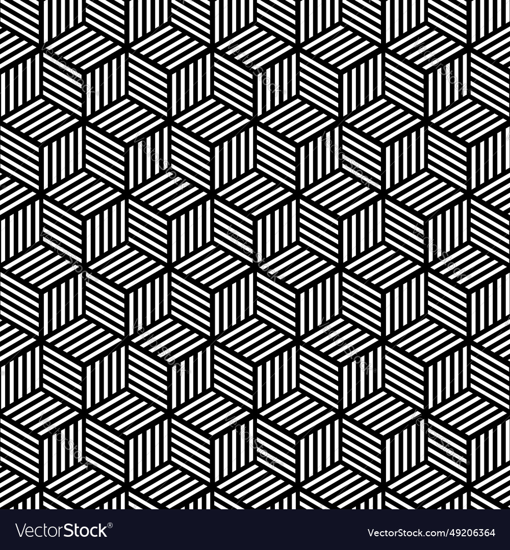 Geometric hexagon maze pattern background vector image Geometric hexagon maze pattern background