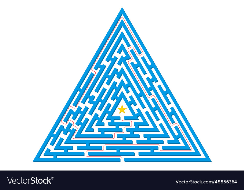 Labyrinth game triangle maze puzzle