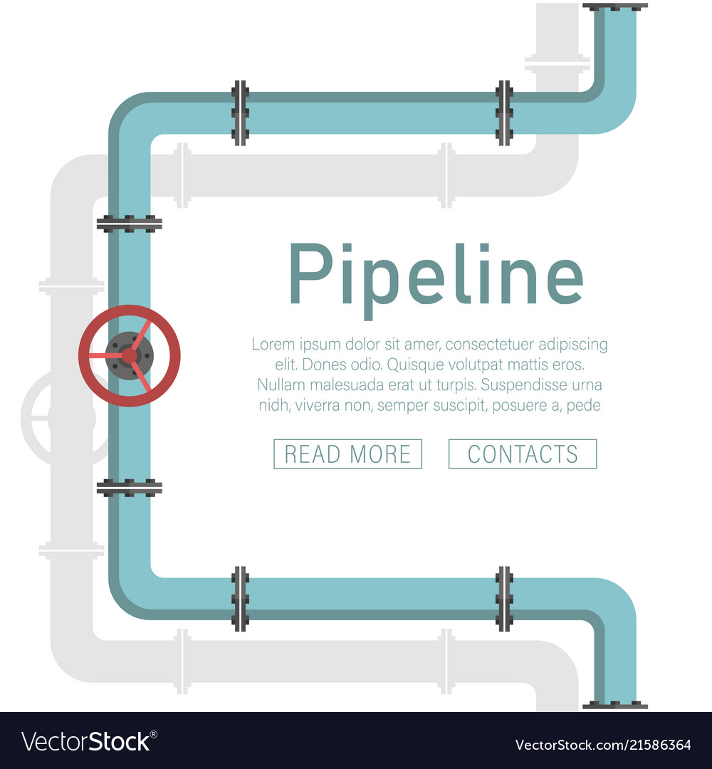 Pipeline design background Royalty Free Vector Image