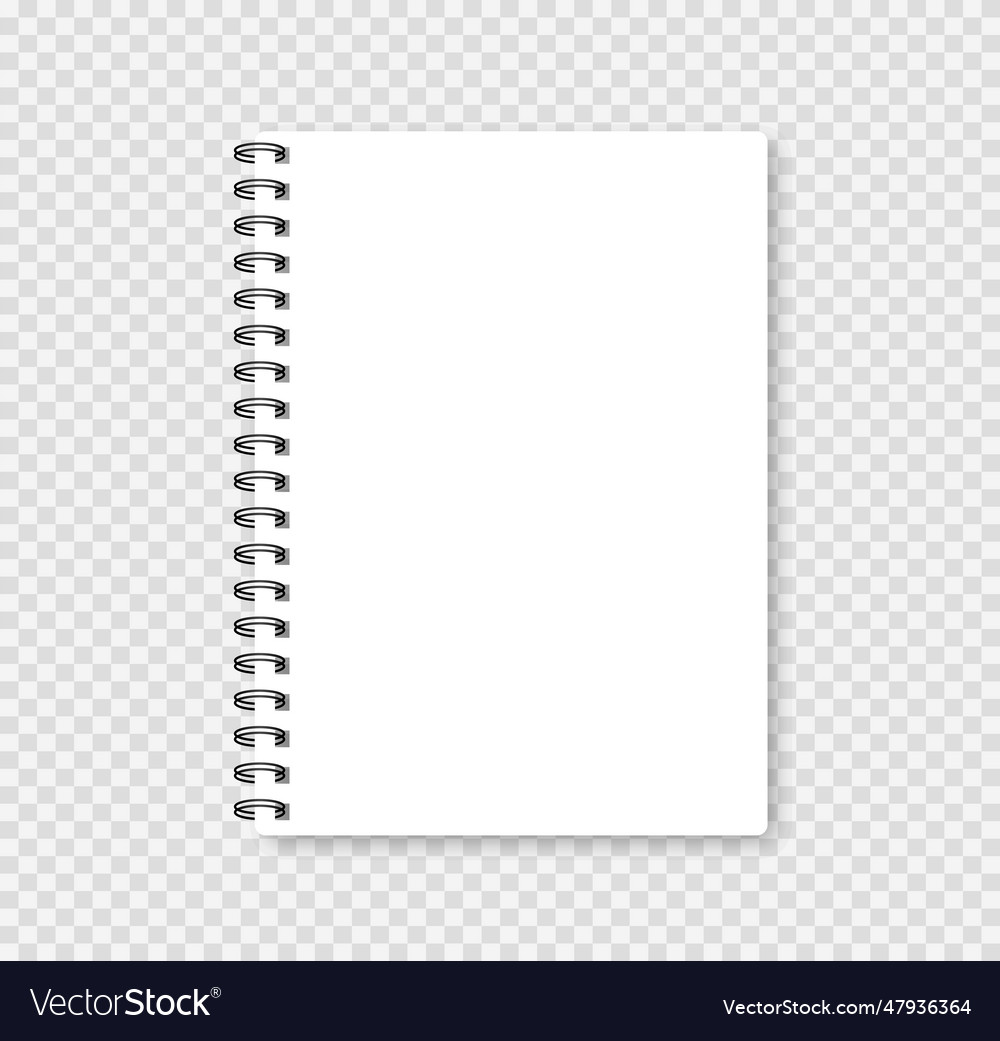Realistic notebook mock up for your image