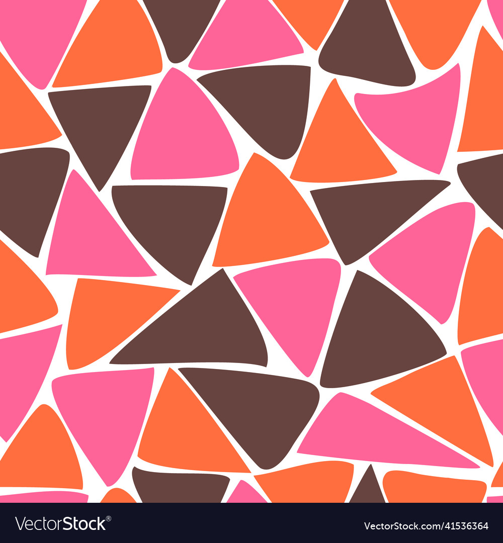 Seamless pattern with triangles vector image Seamless pattern with triangles
