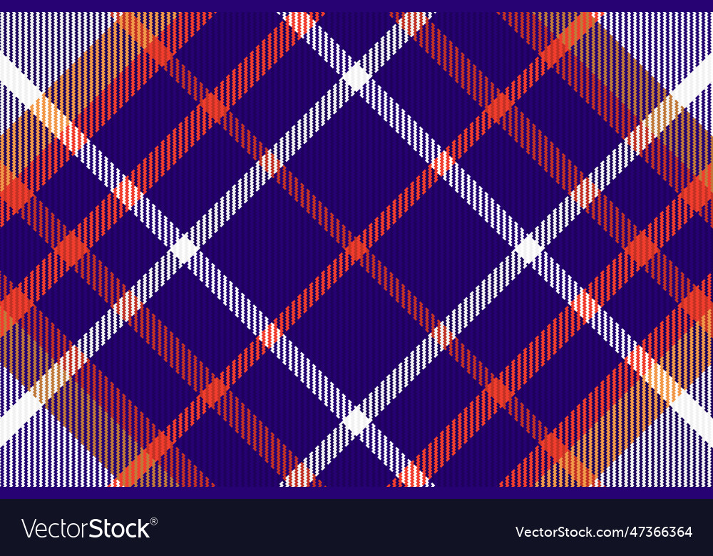 Seamless Tartan Plaid Pattern Background Textile Vector Image