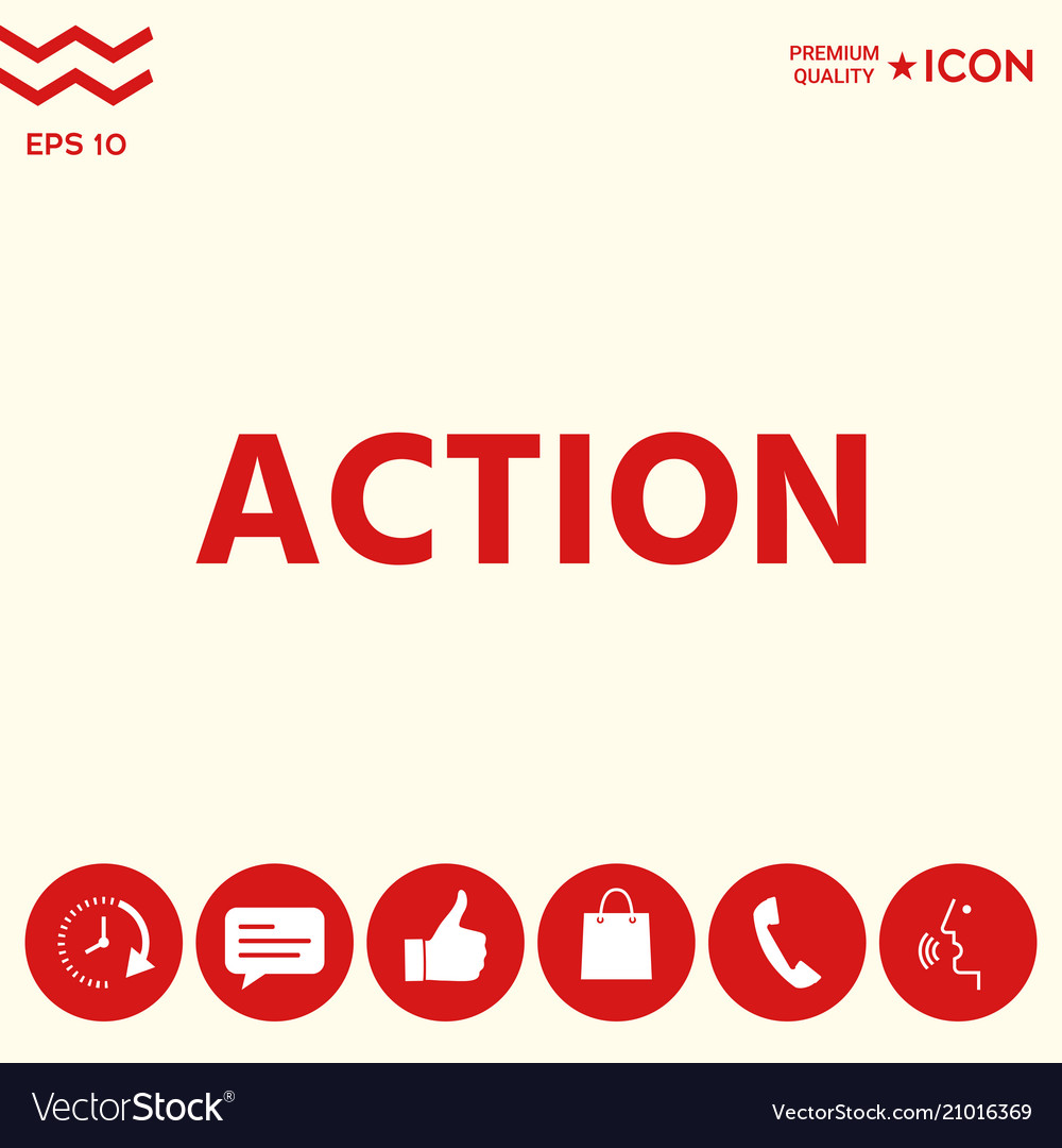 Action button symbol