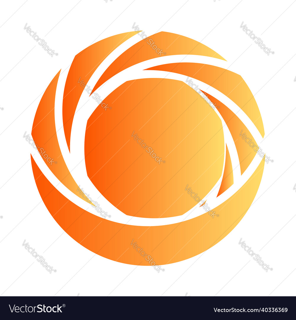 Circular abstract graphic segmented circle icon vector image Circular abstract graphic segmented circle icon