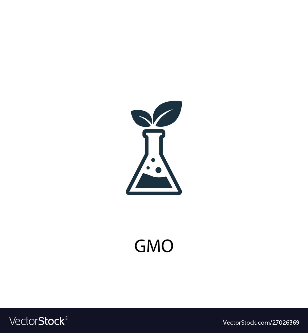 Gmo icon simple element concept