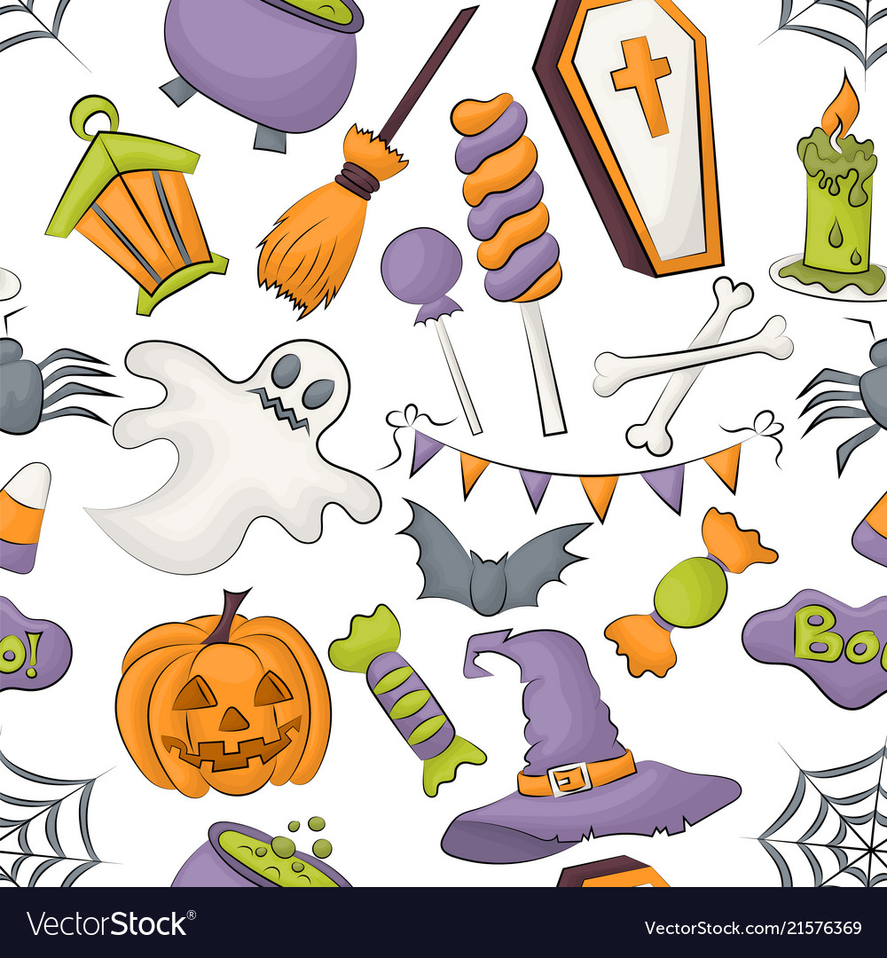 Halloween Seamless Pattern - Spooky Fun