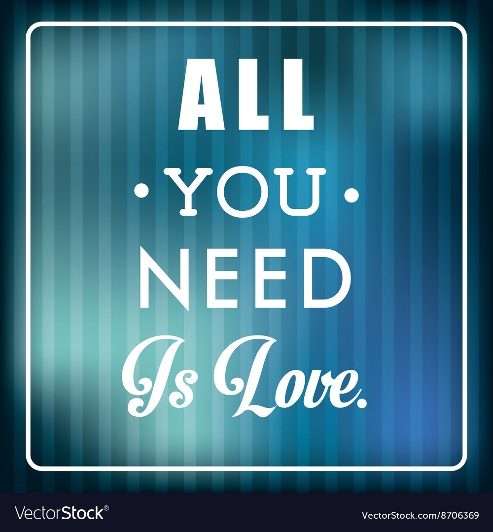 Inspirational text typographic design