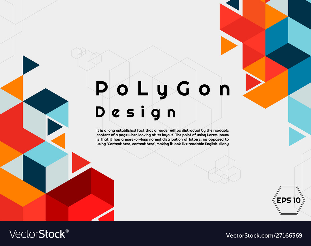 Modern Polygon Background - Hexagonal