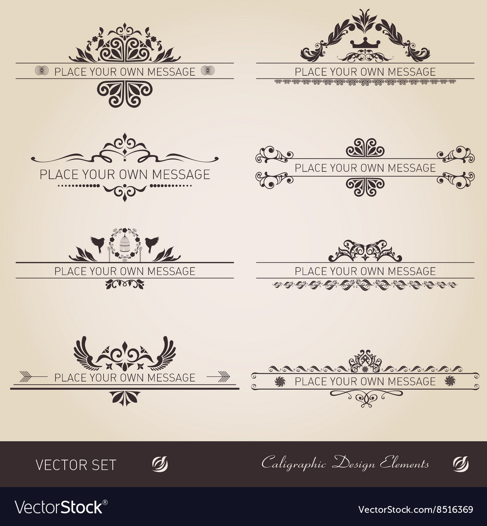 Ornate frames and scroll elements