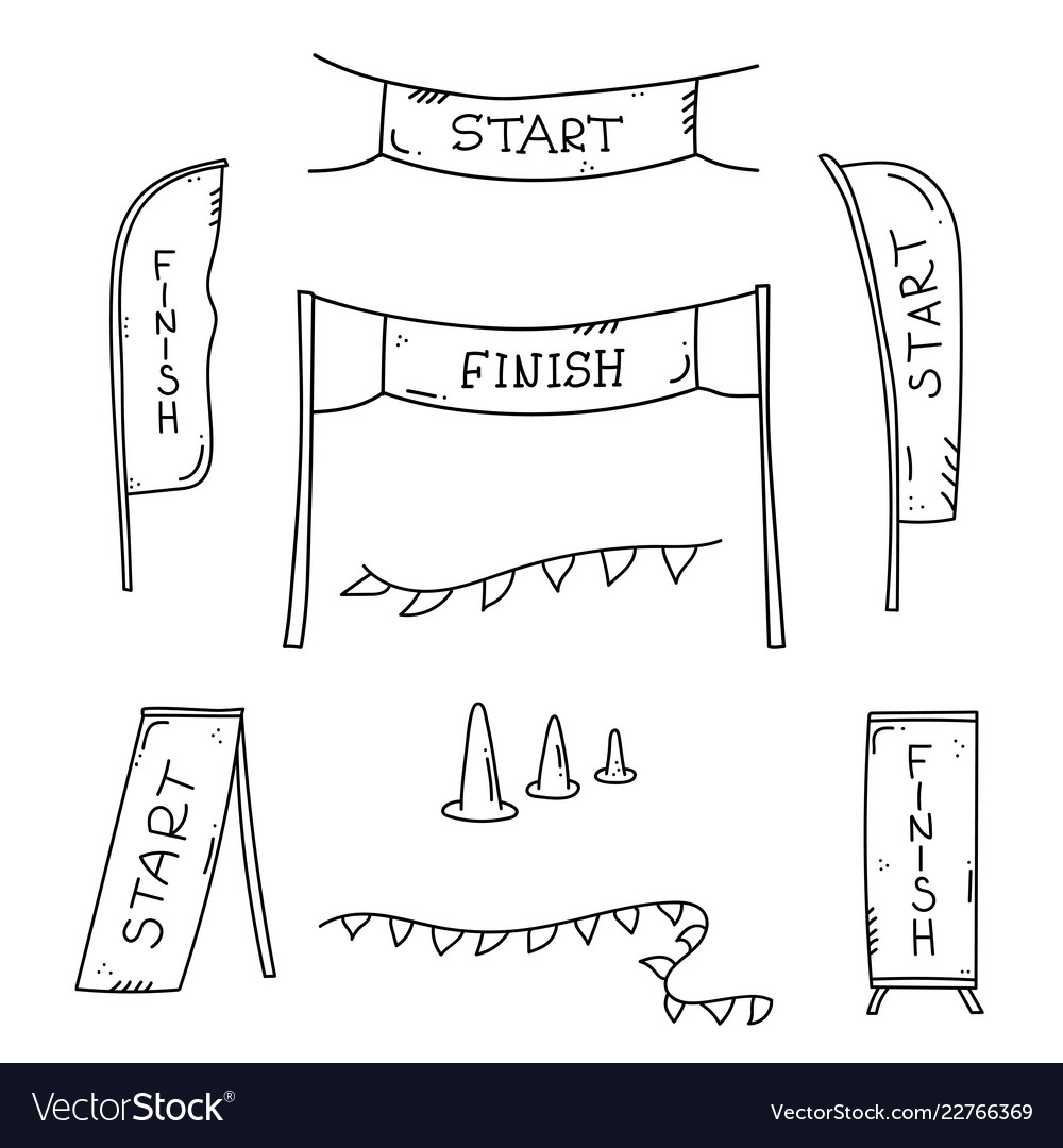 Start and finish banner