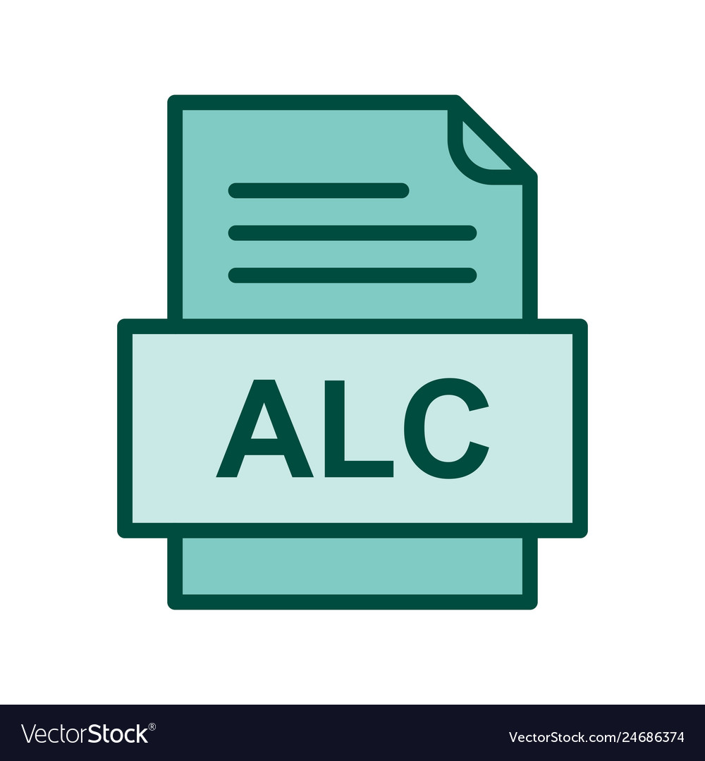 Alc file document icon