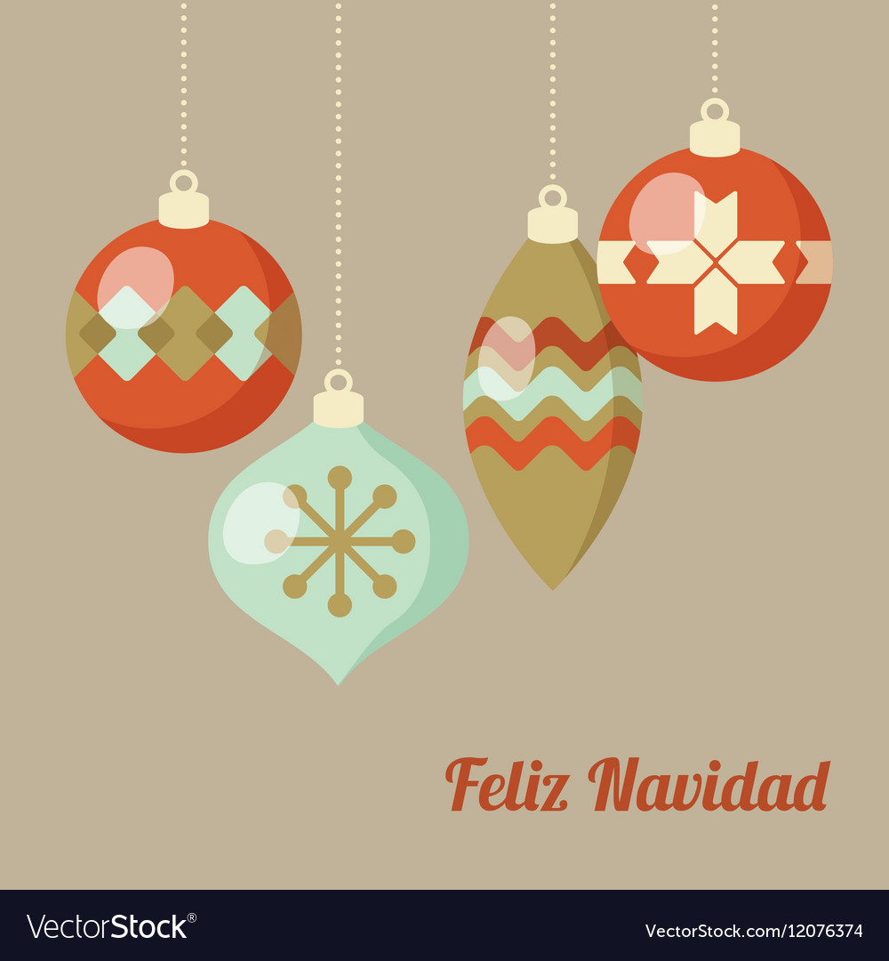 Retro merry christmas greeting card invitation
