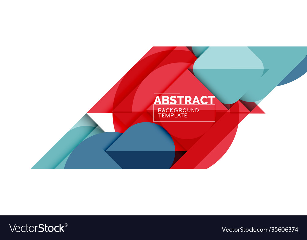Simple circles and triangles abstract background Vector Image Simple circles and triangles abstract background