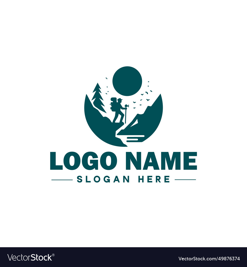 Reise Logo Tourismus Abenteuer Tour im Freien vector image Reise Logo Tourismus Abenteuer Tour im Freien