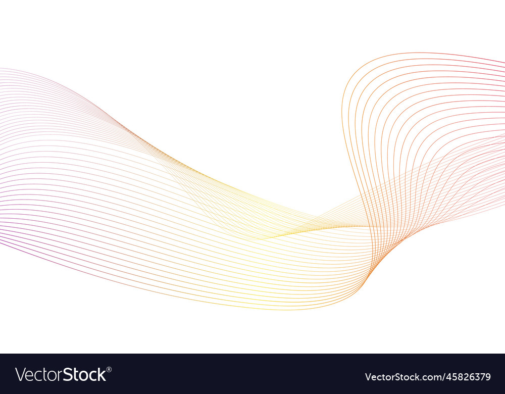 Abstract colorful wave element for design vector image Abstract colorful wave element for design