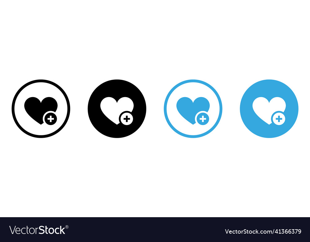 Add to favorite icon heart plus - save