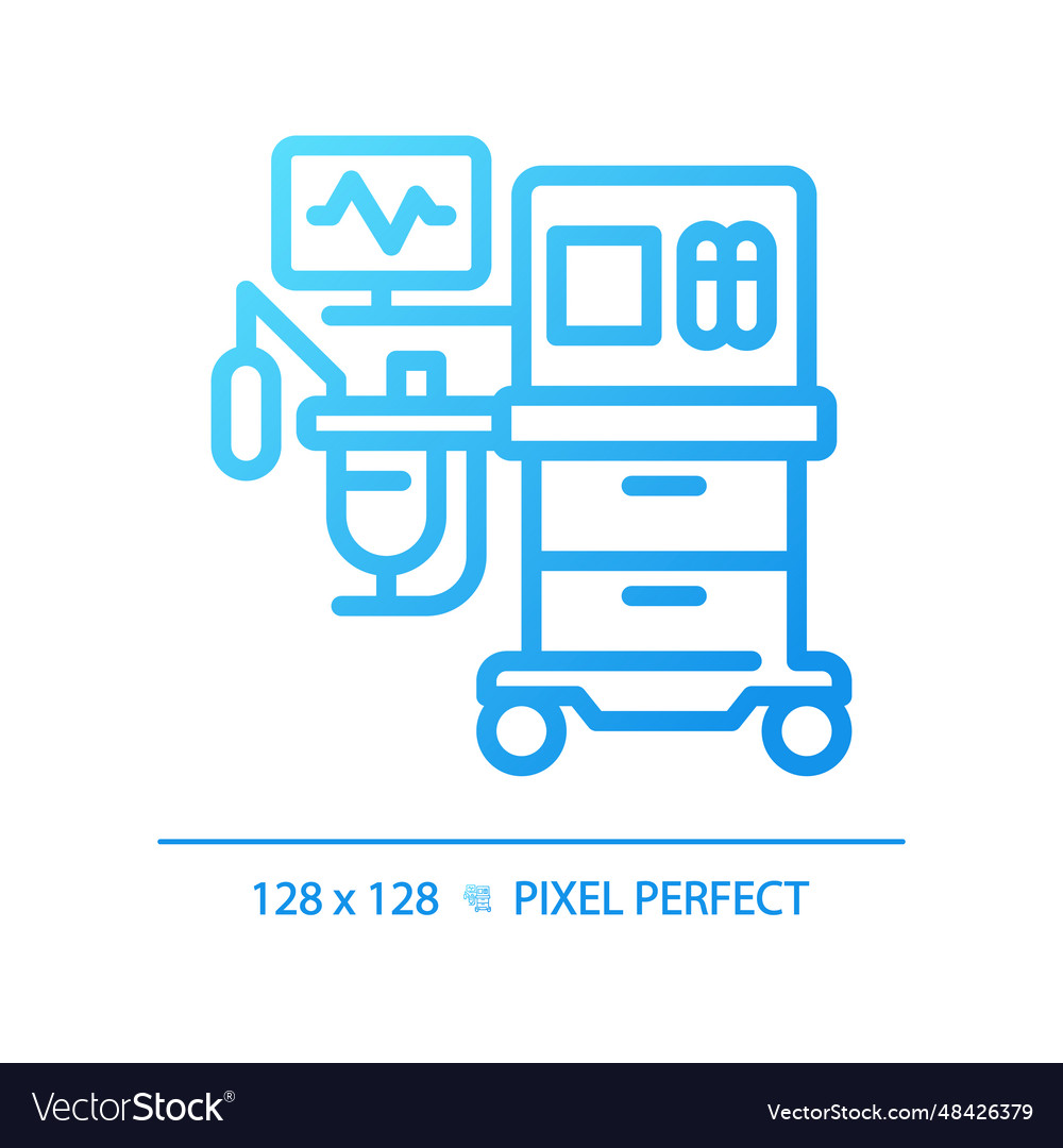 Anesthesia machine pixel perfect gradient linear