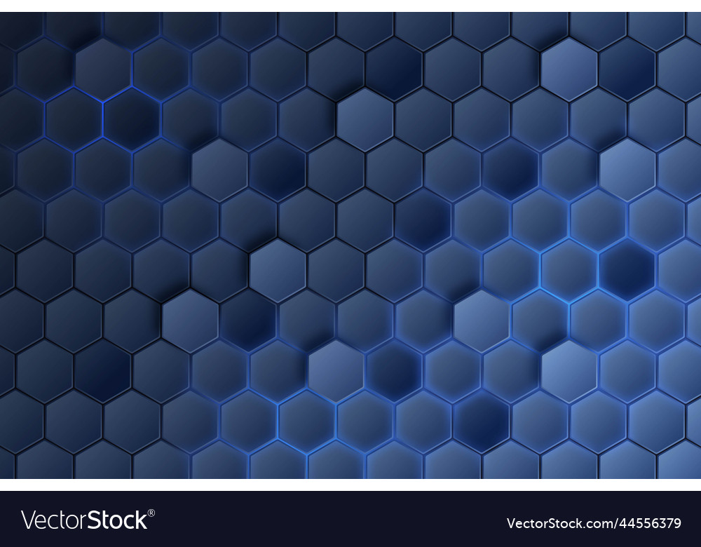 Gradient hexagonal background design