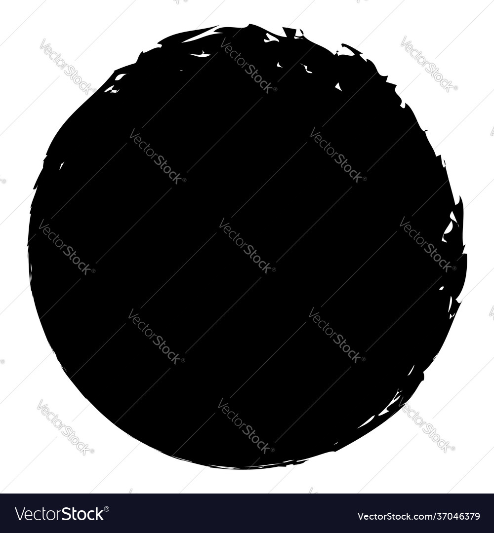 Grungy circle blob blotch vector image Grungy circle blob blotch