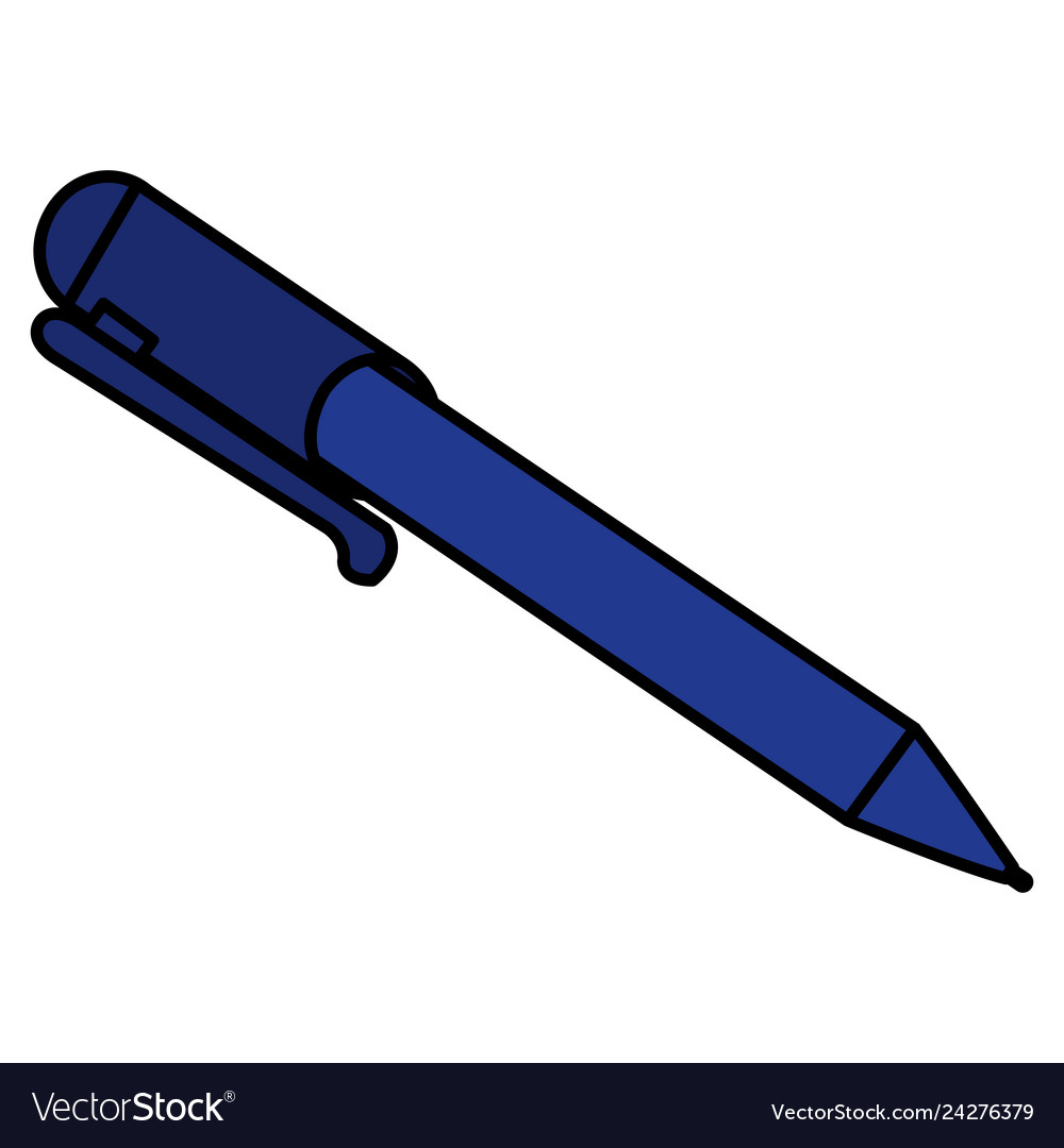 Pen writer isolated icon Royalty Free Vector Image