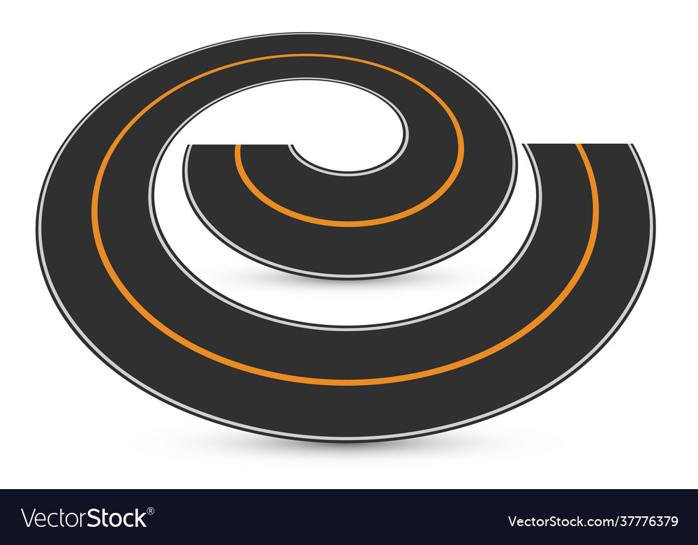 Road turn empty circular traffic reversal