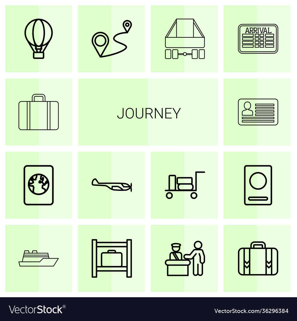 14 journey icons