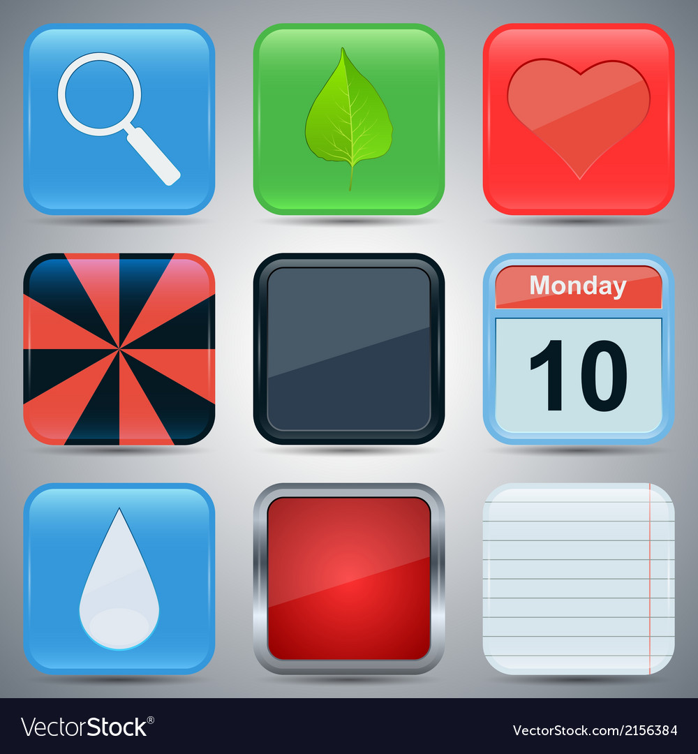 Application icons set