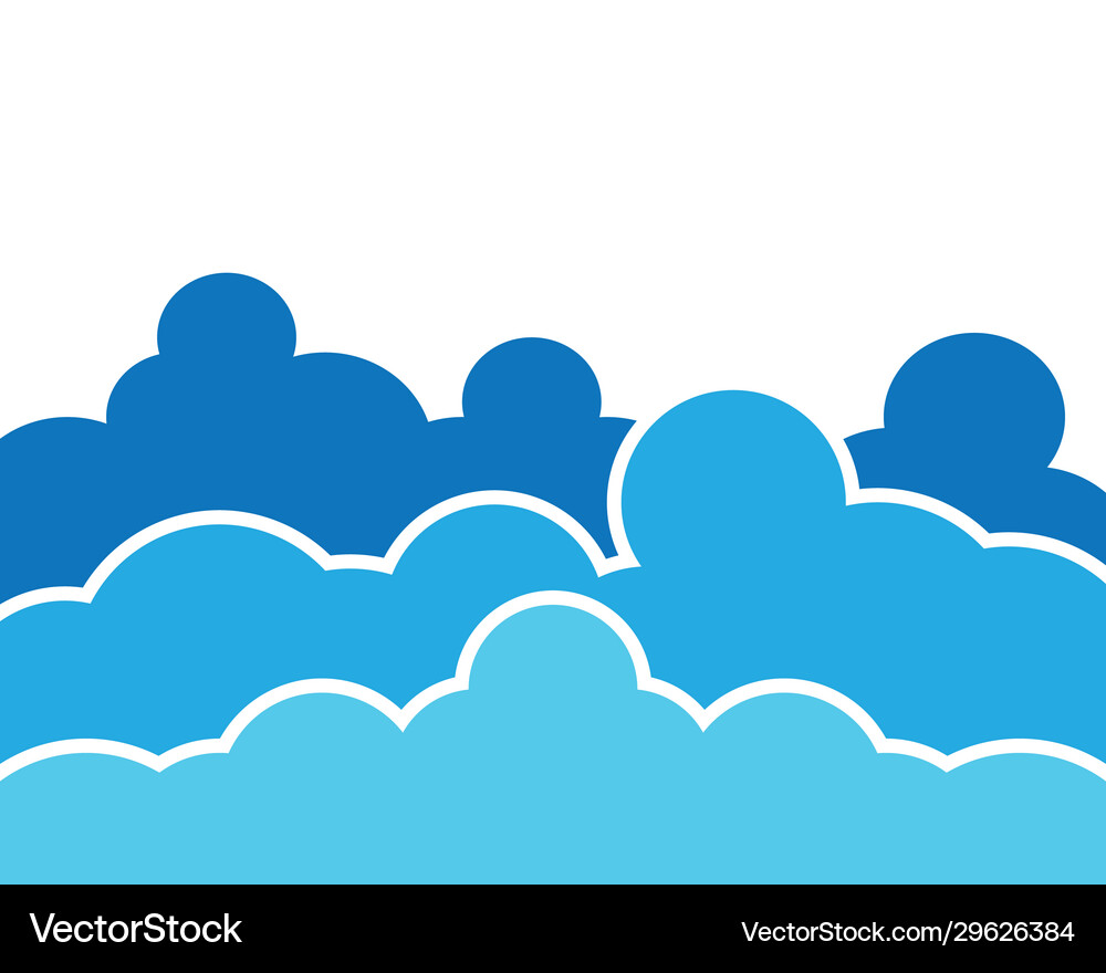 Blue sky with cloud background Royalty Free Vector Image