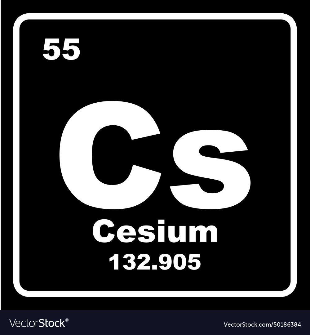 Cesium icon vector image Cesium icon