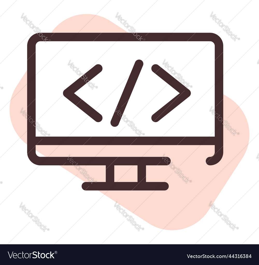 Computer coding on a white background