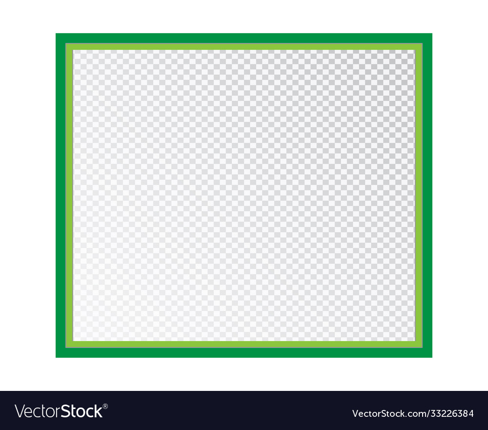 Empty photo frame isolated on a transparent