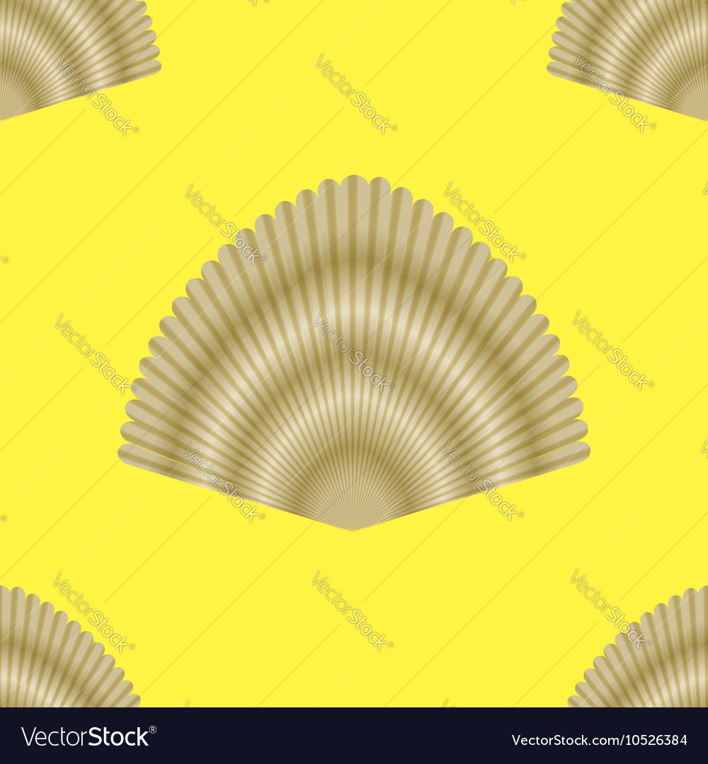 Exotic seashell seamless pattern