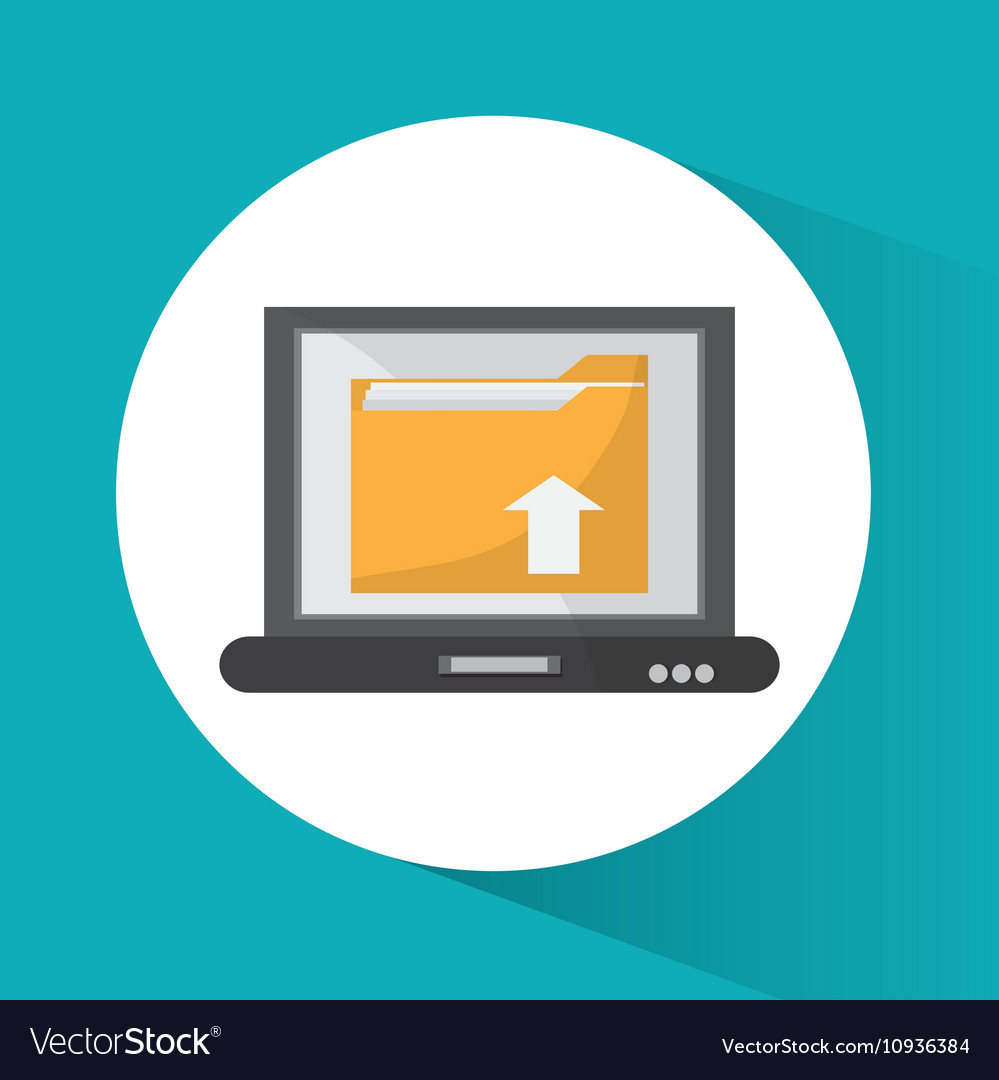 File laptop and document design