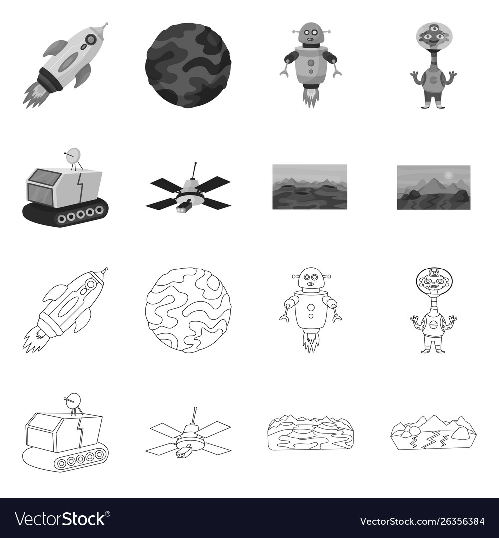 Isolated object astronomy and technology sign