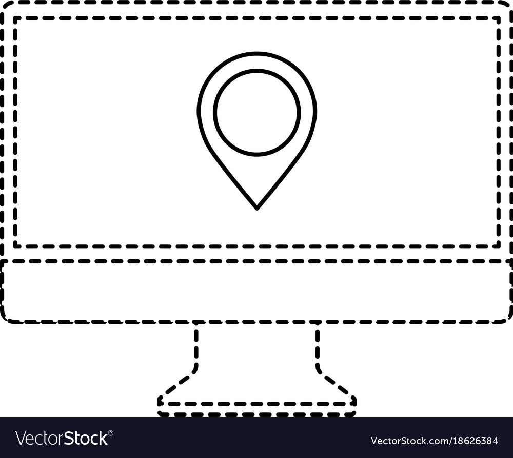 Monitor Computerpointer-Karte auf Bildschirm-App