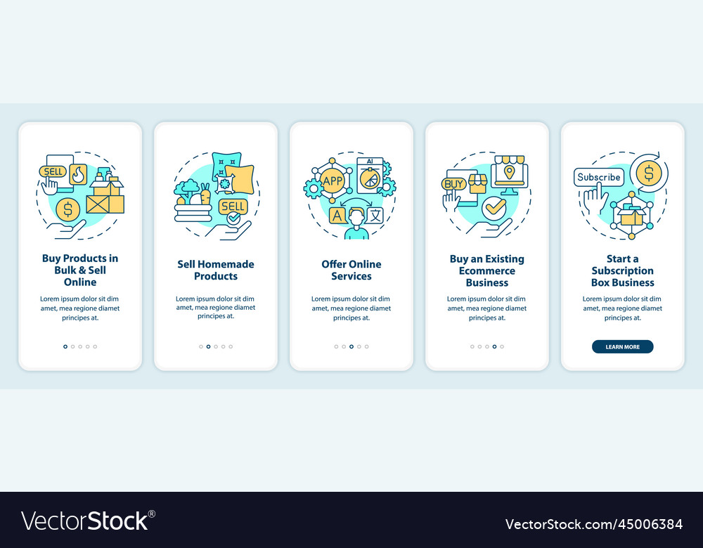 profitable-home-business-ideas-onboarding-mobile-vector-image