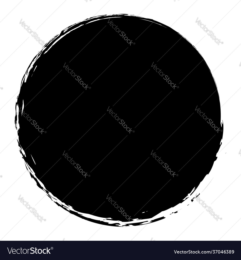 Grungy circle blob blotch vector image Grungy circle blob blotch