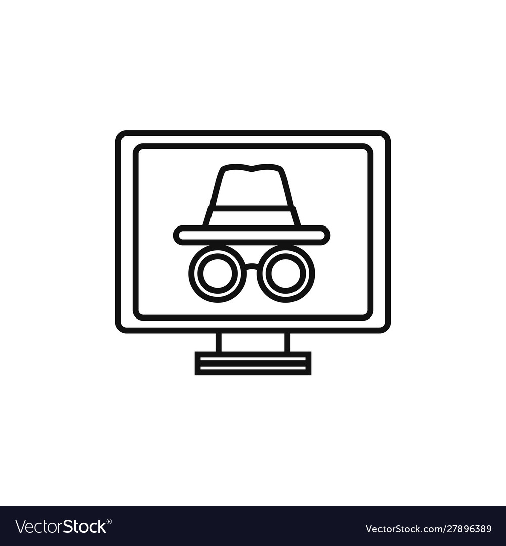 Hacker Computer-Technologie Internet-Linie Stil