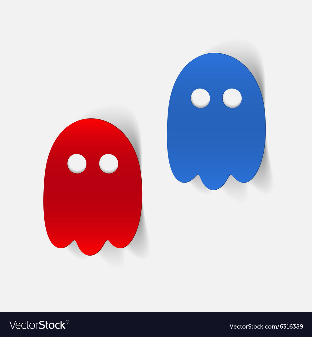 Realistic design element ghost