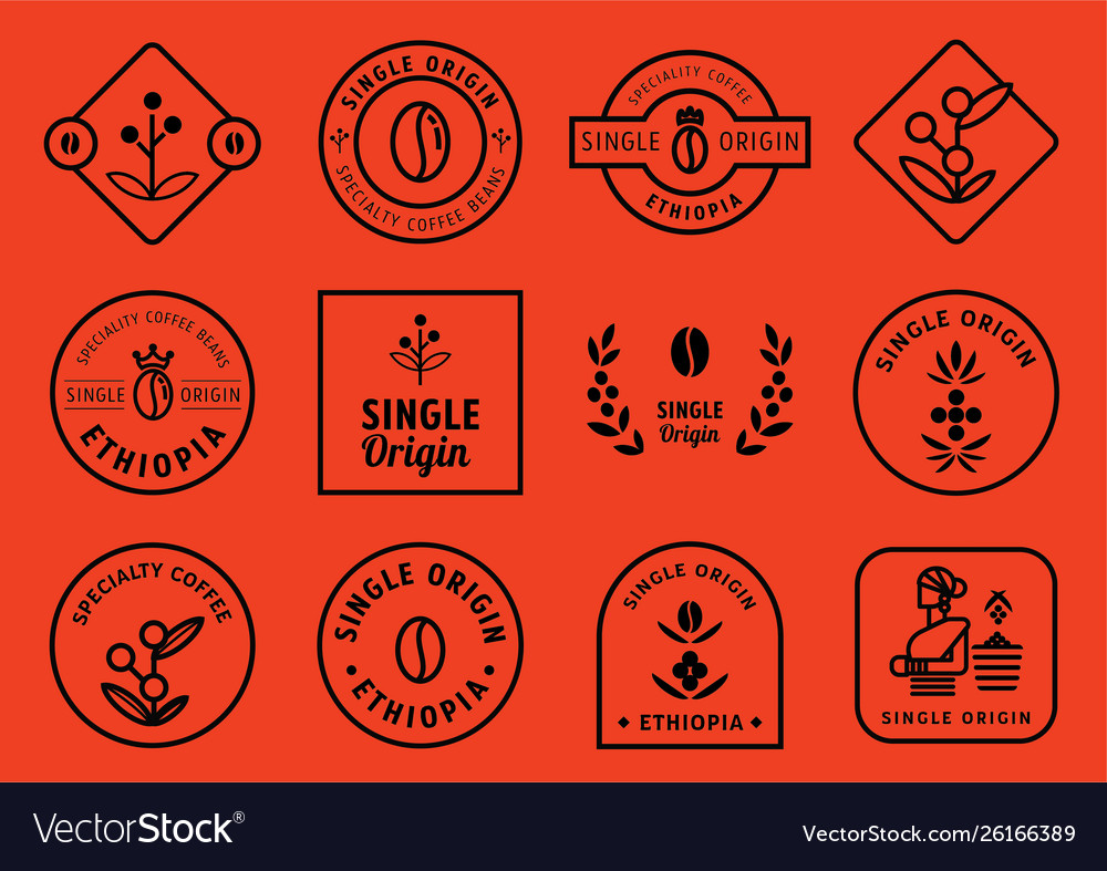 Single Origin Coffee Badge Set