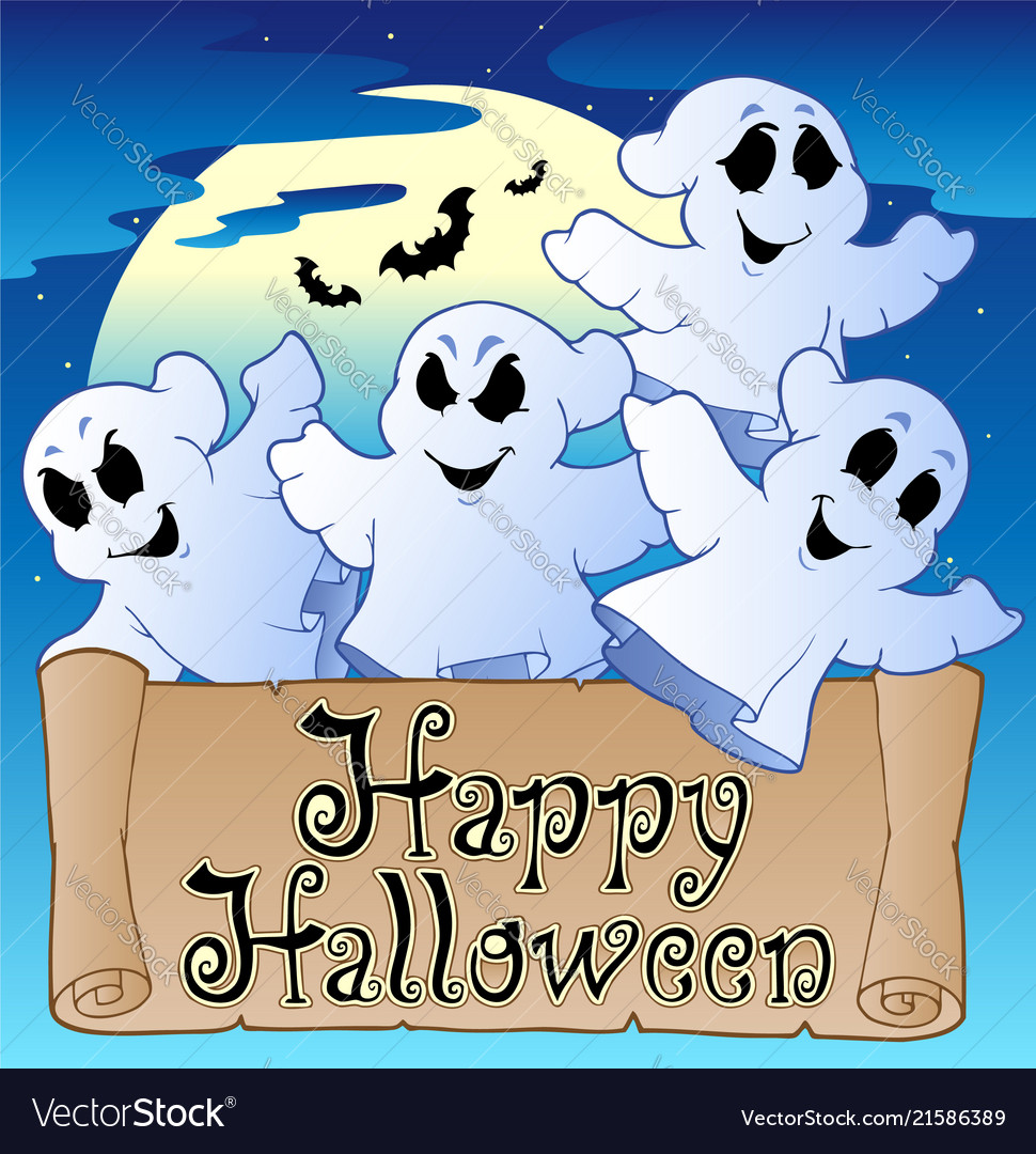 Theme With Happy Halloween Banner 2 Vector Image Theme With Happy Halloween Banner 2 Vector Image