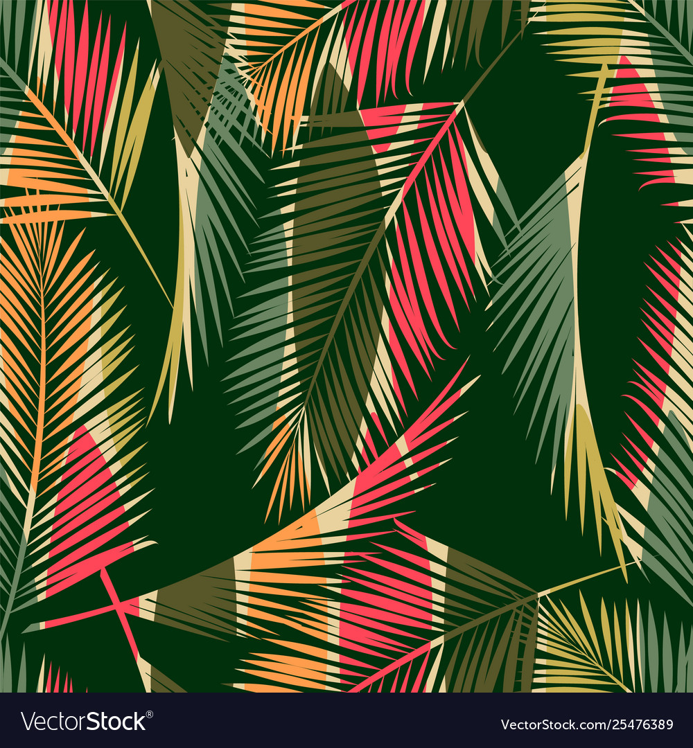 Tropical Leaf Seamless Pattern