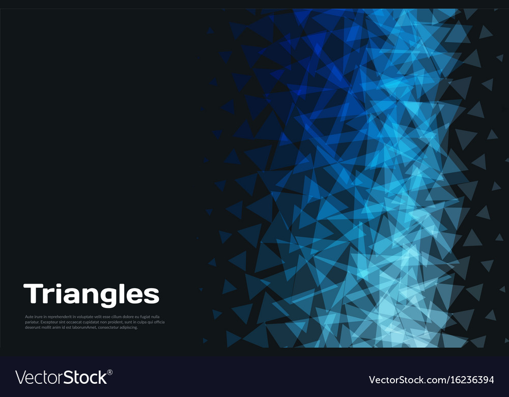 Abstract design background with triangles