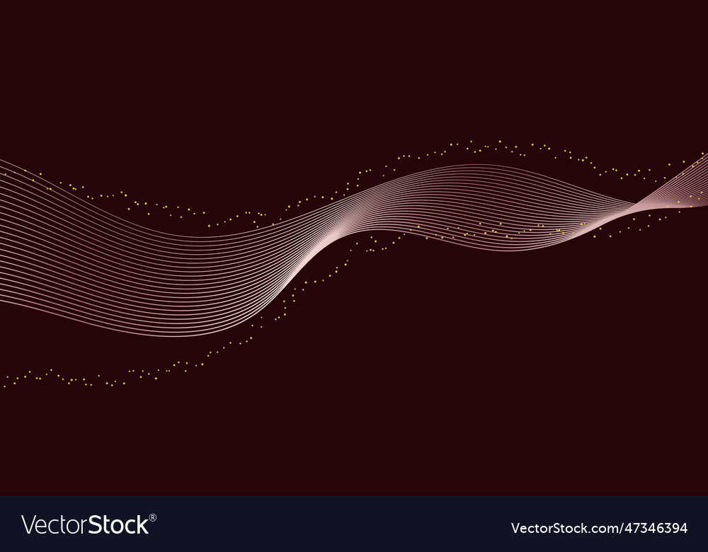 Abstract wave lines elements with glowing light vector image Abstract wave lines elements with glowing light
