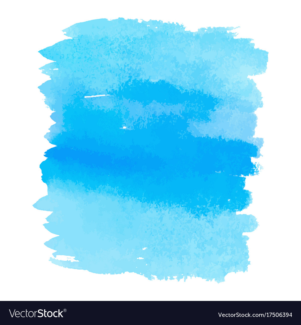 blue color watercolor hand drawn gradient banner vector image blue gradient