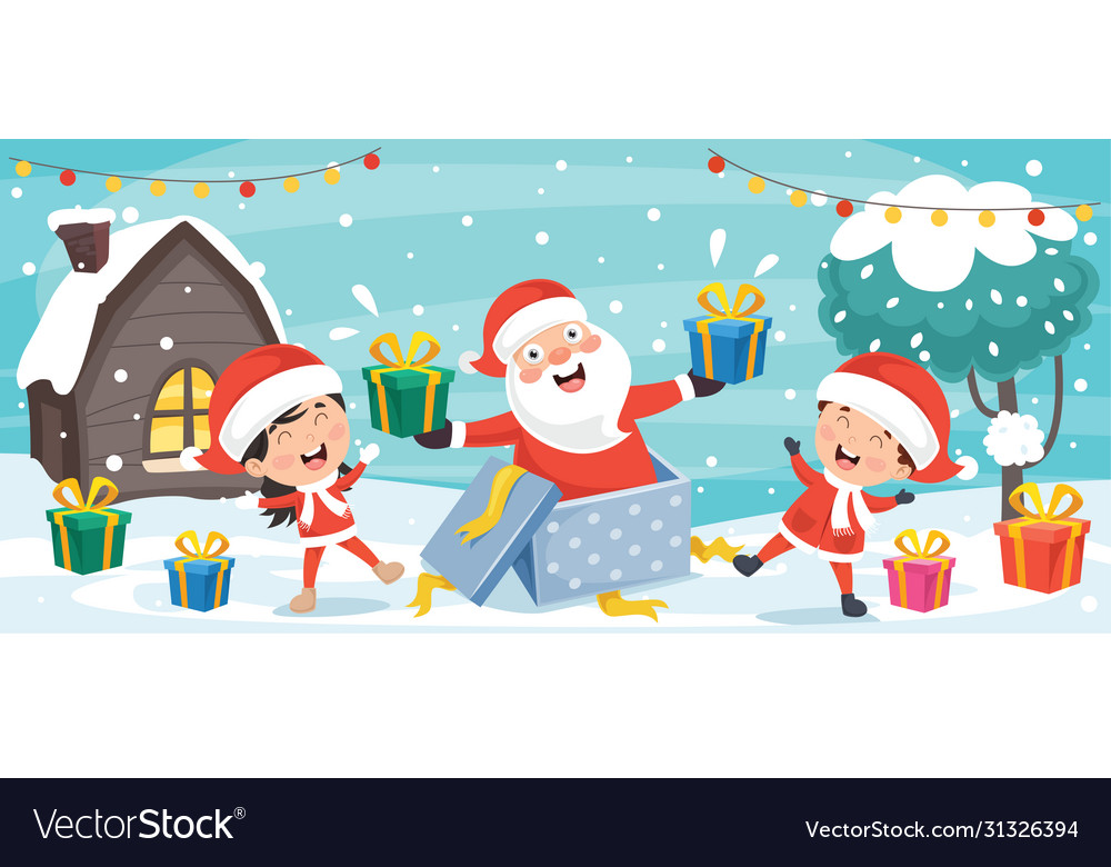 Christmas greeting card design