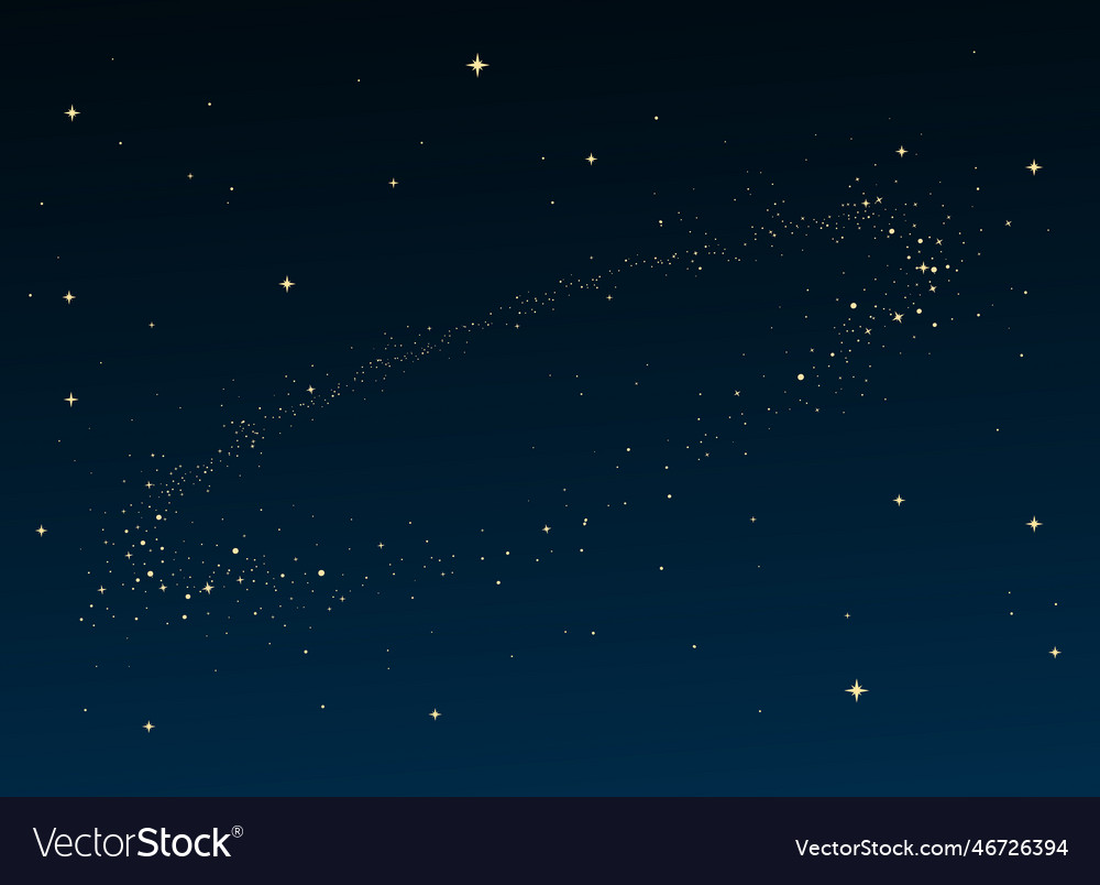 Deep space cartoon background with empty