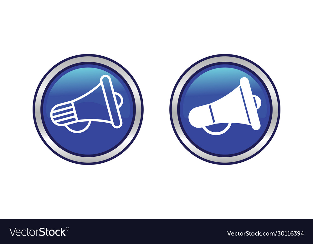 Electric megaphone or marketing advertising icon