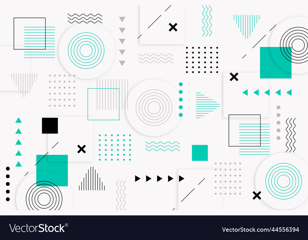 Flat abstract background with geometric shapes